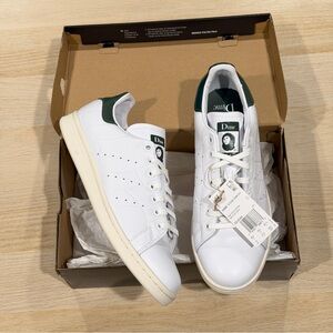Dime x adidas Stan Smith Cloud White/Collegiate Green/Green Oxide Size 12 & 9
